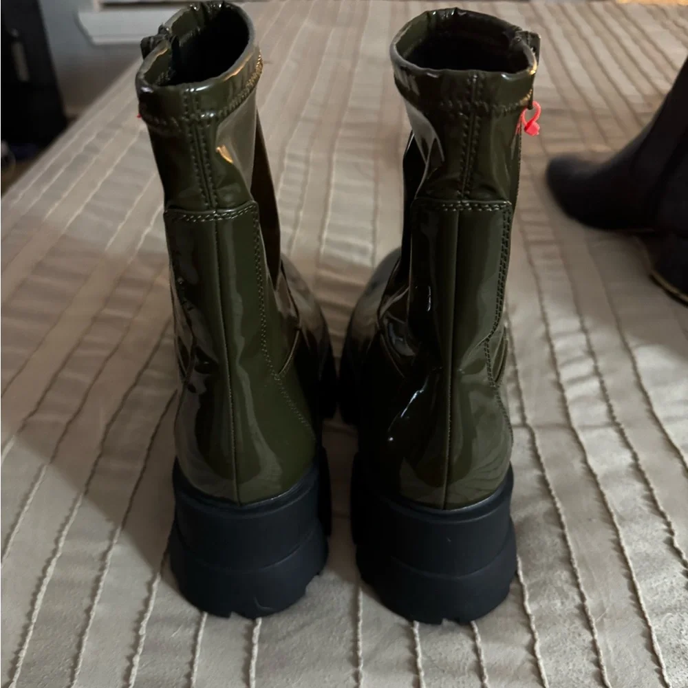 Aldo Olive Green Combat Boots - Picture 2 of 4